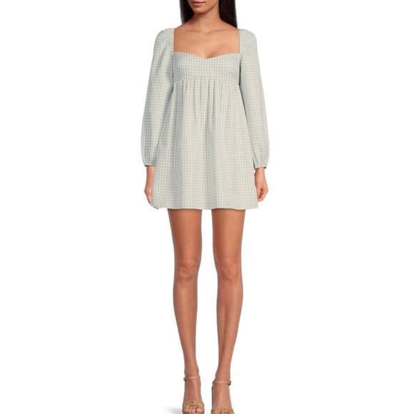 Gianni Bini Kennedy babydoll dress, gingham, size 6, new with tags - Picture 1 of 9